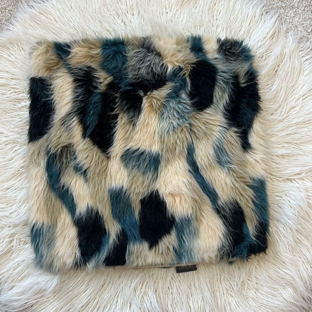 Lacourte faux fur pillow cover